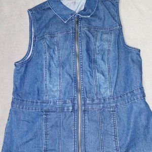 Christopher & Banks Medium Denim Vest